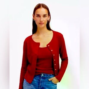 Madewell Leset cardigan red S